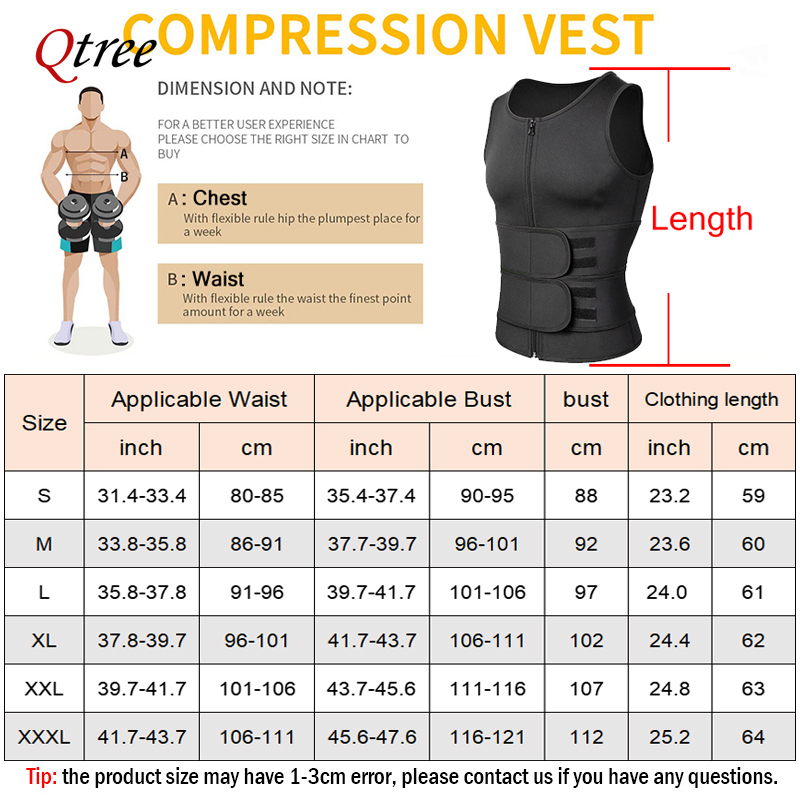 Qtree Neoprene Body Shaper Ves - đánh giá và giá Crossfit Weight Vest