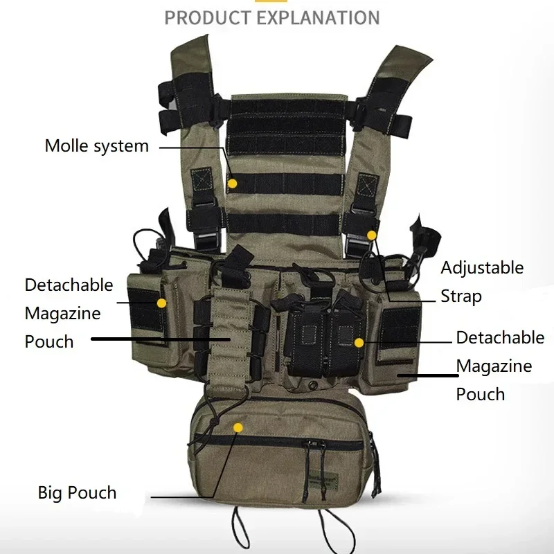 D3CR Chest Rig Vest Multicam B - đánh giá và giá Gear For Crossfit